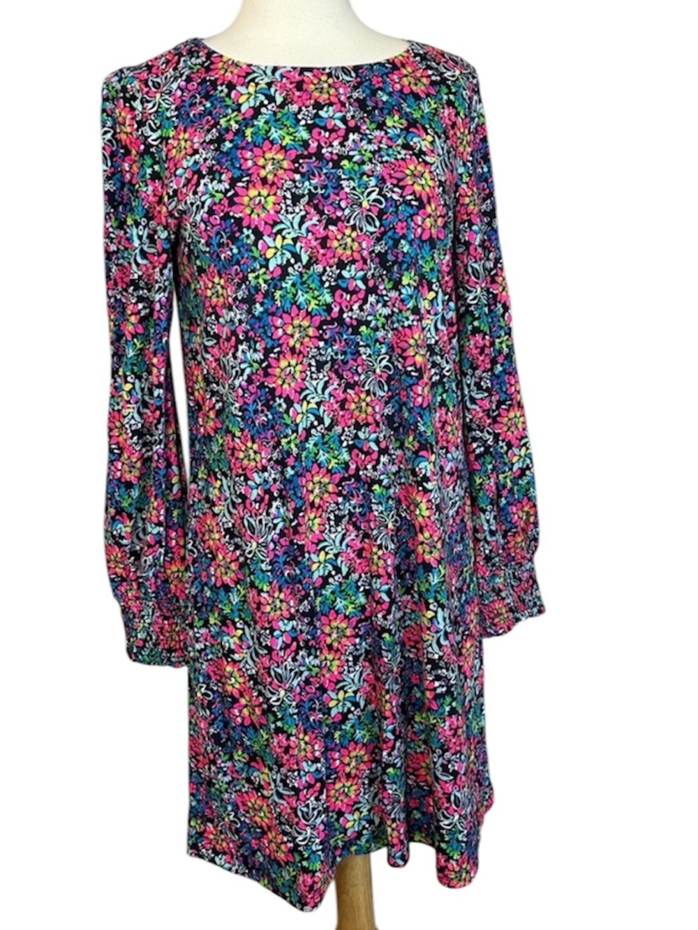 Lilly Pulitzer Diann Long Sleeve Dress in the "Feeling Fintastic" size Medium